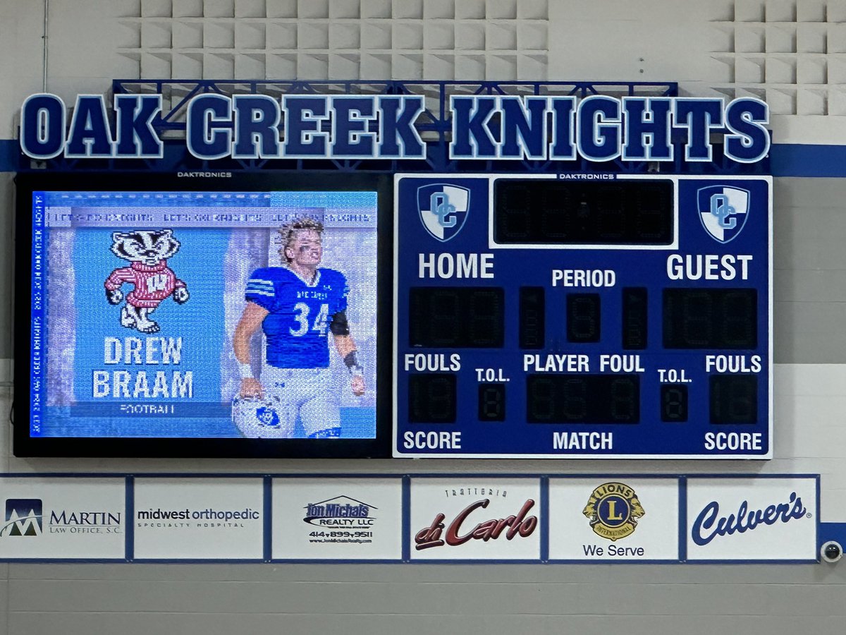 Knights Athletics (@athletics_ochs) on Twitter photo Big congratulations to <a href="/DrewBraam/">Drew Braam</a> as he signs his National Letter of Intent today to play football for <a href="/BadgerFootball/">Wisconsin Football</a> He leaves Oak Creek as the all time leading tackler in school history and a 4 year varsity starter in 2 sports. Go get em Drew! #signingday #badgers <a href="/OCFSD/">Oak Creek Schools</a> Big congratulations to <a href="/DrewBraam/">Drew Braam</a> as he signs his National Letter of Intent today to play football for <a href="/BadgerFootball/">Wisconsin Football</a> He leaves Oak Creek as the all time leading tackler in school history and a 4 year varsity starter in 2 sports. Go get em Drew! #signingday #badgers <a href="/OCFSD/">Oak Creek Schools</a>