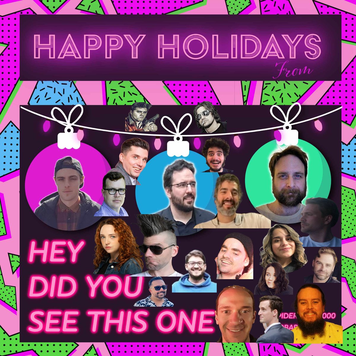 HAPPY HOLIDAYS FROM HEY, DID YOU SEE THIS ONE?

A massive thanks to ALL of our guests so far as well as our former co-host. 

You can find us LIVE every week on TWITCH (link in bio) at 8 PM EST. 

#happyholidays #pod #heydidyouseethisone #YearEnd2023 #namethatfilm #filmreview