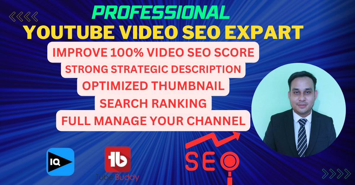 I will be your YouTube channel manager and video SEO specialist
#VideoOptimization
#YTSEO
#ContentDiscovery
#SEOTools
#YouTubeVisibility
#SearchRankings
#OptimizedContent
#VideoDiscovery
#SEOInsights
#YTMarketing
#ChannelGrowth
#SEOTutorial
#YouTubeSuccess
#RankingAlgorithm