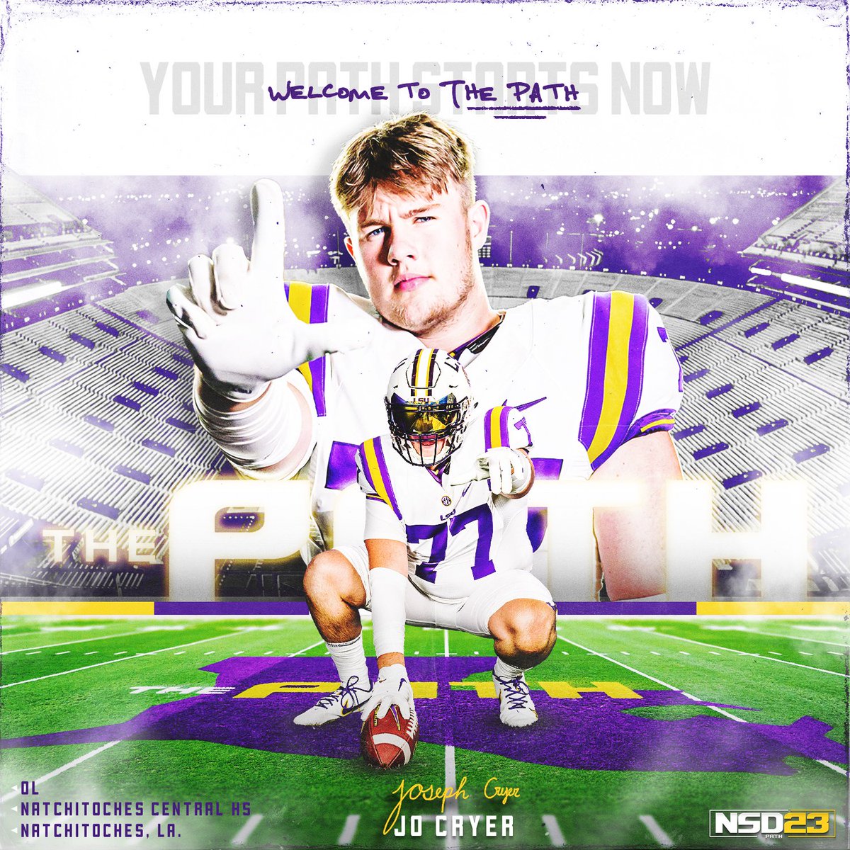 The State of Football 

OL <a href="/JoBighossCryer/">Joseph Cryer</a> is officially a Tiger

lsul.su/ThePath24