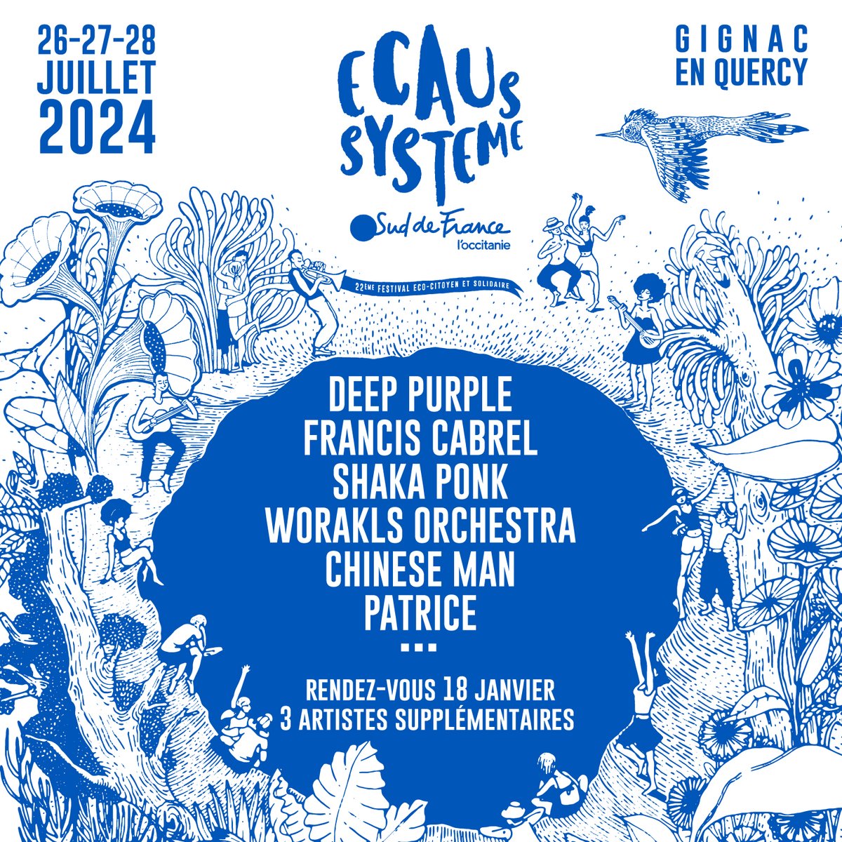 🙏 MERCI pour vos messages, commentaires et votre engouement pour la billetterie. Il se pourrait bien que beaucoup de billets soient au pied du sapin cette année ! 🎁Programmation, une troisième vague de noms sera dévoilée le 18 janvier. ecaussysteme.com