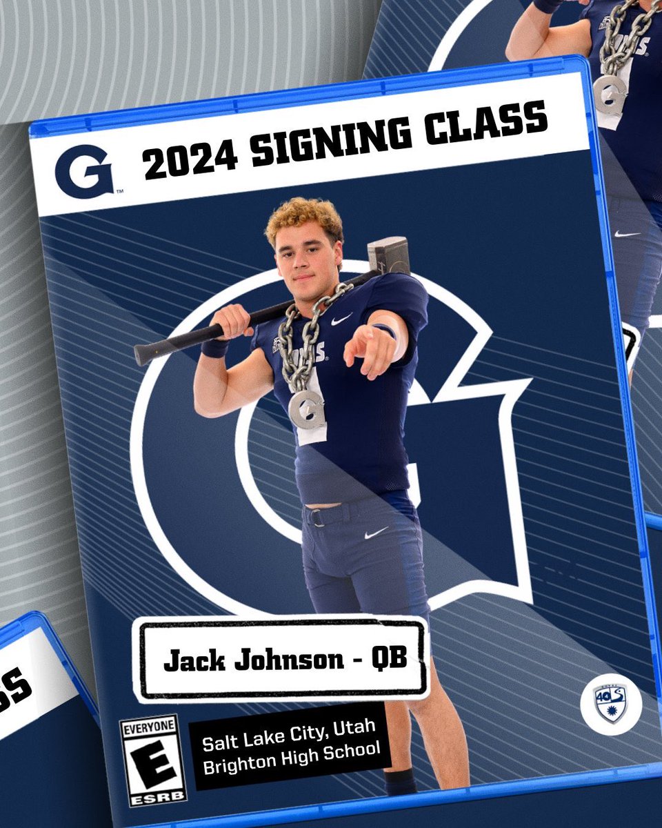 Georgetown Football (@hoyasfb) on Twitter photo Officially home on The Hilltop 🐶 🦴
𝗦𝗜𝗚𝗡𝗘𝗗 → <a href="/jackjohnson2024/">Jack Johnson</a>
🏠 Salt Lake City, UT
🏫 Brighton HS
🏈 QB
Gunslinger from the Salt Lake joining Hoya Family. Excited to see him dial up the Patriot League. Officially home on The Hilltop 🐶 🦴
𝗦𝗜𝗚𝗡𝗘𝗗 → <a href="/jackjohnson2024/">Jack Johnson</a>
🏠 Salt Lake City, UT
🏫 Brighton HS
🏈 QB
Gunslinger from the Salt Lake joining Hoya Family. Excited to see him dial up the Patriot League.
