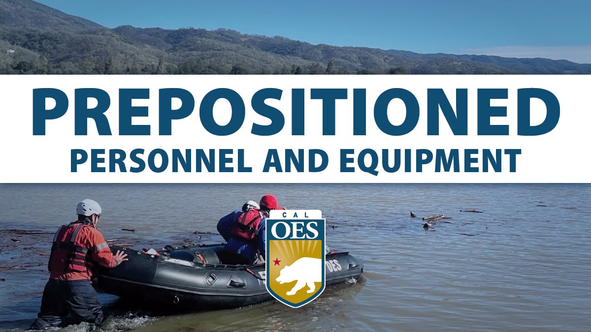 California Governor's Office of Emergency Services (@cal_oes) on Twitter photo With potential heavy rain in the forecast across California, <a href="/Cal_OES/">California Governor's Office of Emergency Services</a> prepositions fire engines and personnel to respond if needed.
Learn more: wp.me/pd8T7h-8Vd With potential heavy rain in the forecast across California, <a href="/Cal_OES/">California Governor's Office of Emergency Services</a> prepositions fire engines and personnel to respond if needed.
Learn more: wp.me/pd8T7h-8Vd