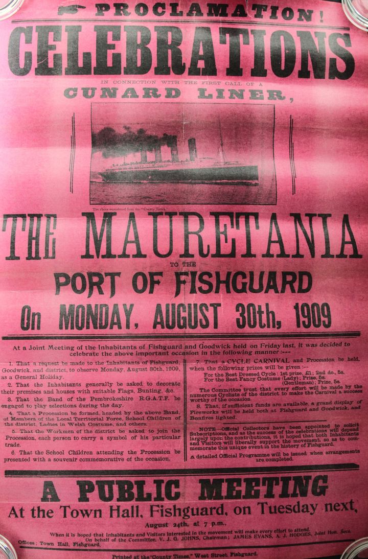 🛳️ It was a big moment for Fishguard when the ship the Mauretania arrived from New York 🗽. In August 1909, the Mauretania completed its inaugural crossing from New York to Fishguard, achieving the fastest Atlantic passage time of 4 days and 14 hours. Fishguard was the first…