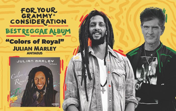 FOR YOUR GRAMMY® CONSIDERATION BEST REGGAE ALBUM @JulianMarley, Antaeus “COLORS OF ROYAL” monomrecords.com/fyc-julian-mar… #recordingacademy #grammys #grammyawards #vote4grammys #grammy #reggae #dancehall #afrobeats #reggaeton