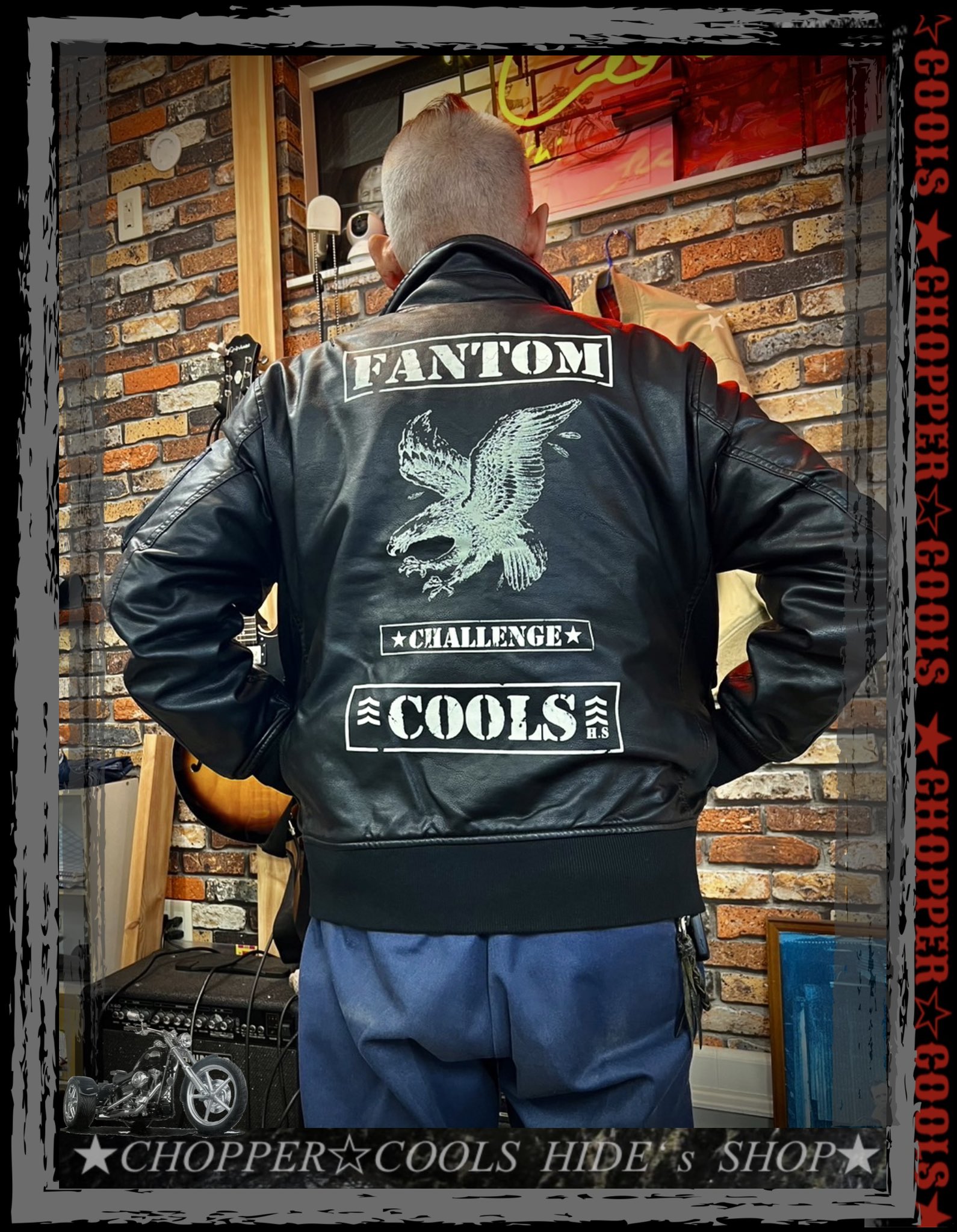 COOLS クールス革ジャン CHOPPER 懐かしき 売買された COOLS クールス革ジャン CHOPPER 懐かしき 売買された