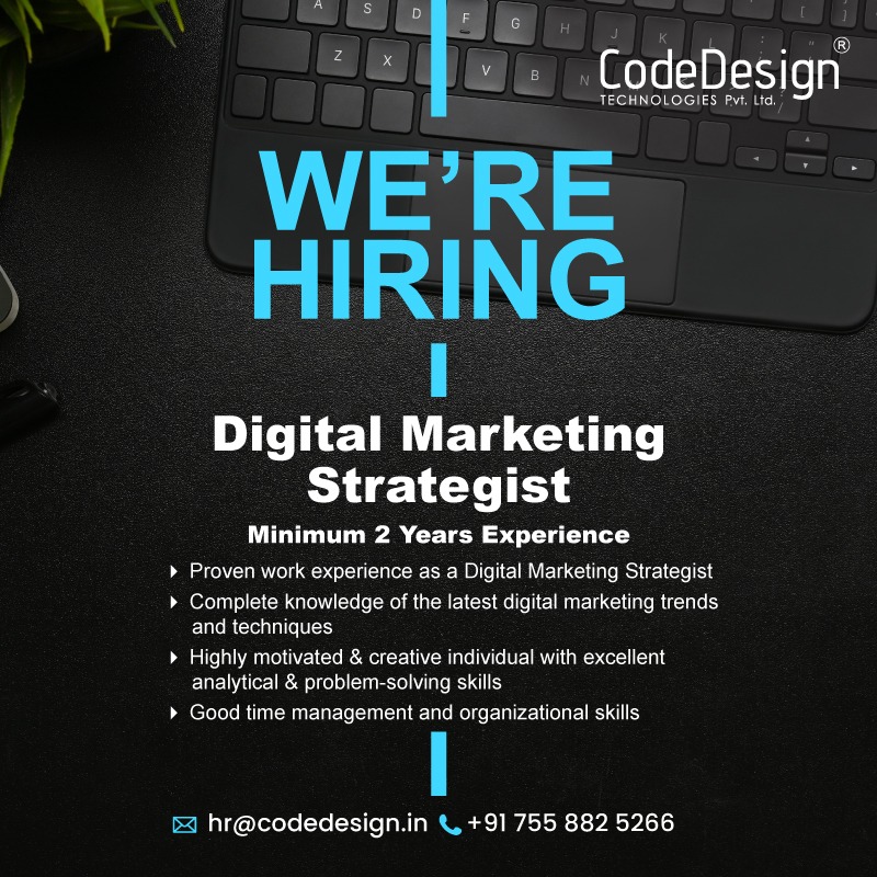 kerala_it's tweet image. Are you an accomplished Digital Marketing Strategist? #CodeDesign based out of Infopark Kochi is on the lookout for someone like you! If you're ready for the next step in your career, apply now at hr@codedesign.in.
#KeralaIT #KeralaITParks #InfoparkKochi #Hiring