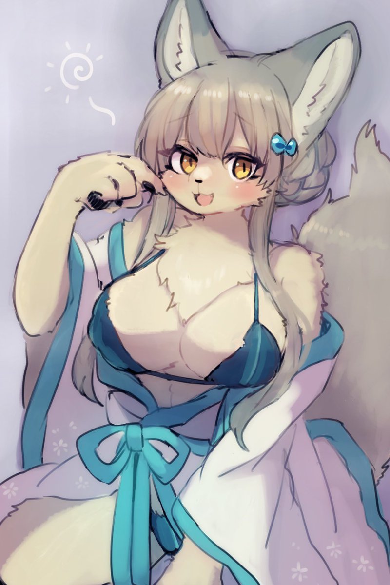セクシーな雰囲気のメスケモ練習🦊🍶