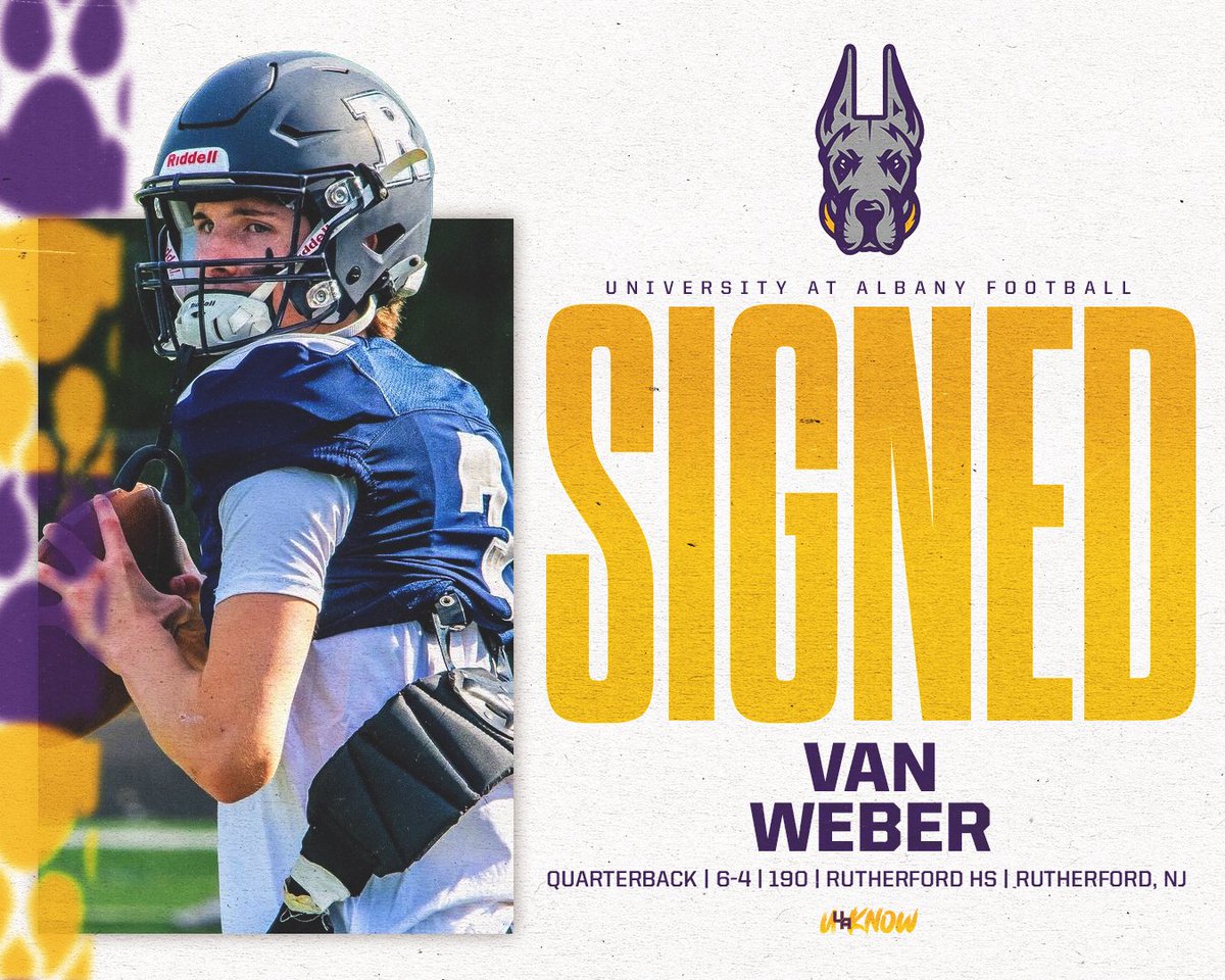 Welcome to the Great Danes, @VanWeber_3 ✒️ #UAUKNOW #WinTheDay 🟪🟨