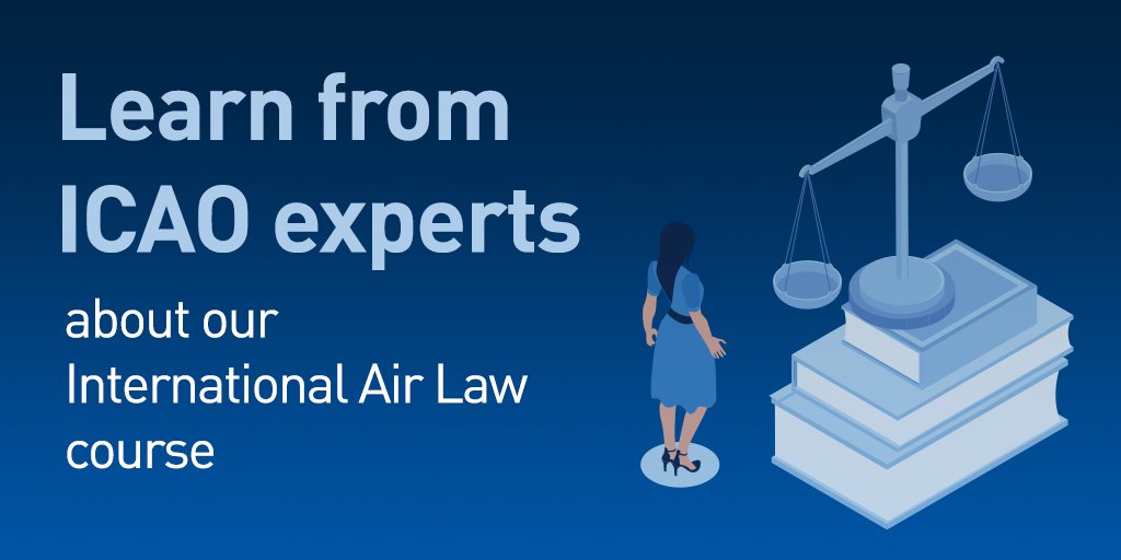 Watch ICAO TV to find out how the International Air Law course can add value to your day-to-day activities. bit.ly/48uMX0l