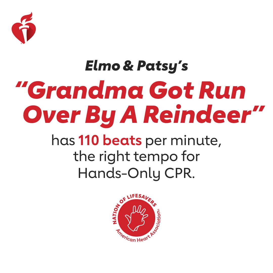 You never know when you’ll need to help save a life with Hands-Only CPR. Chances are it will be for someone you love.

Hands-Only CPR for teens and adults and has 2 easy steps: Call 911 &amp; push hard in the center of the chest at a rate of 100-120 beats/minute. #NationofLifesavers