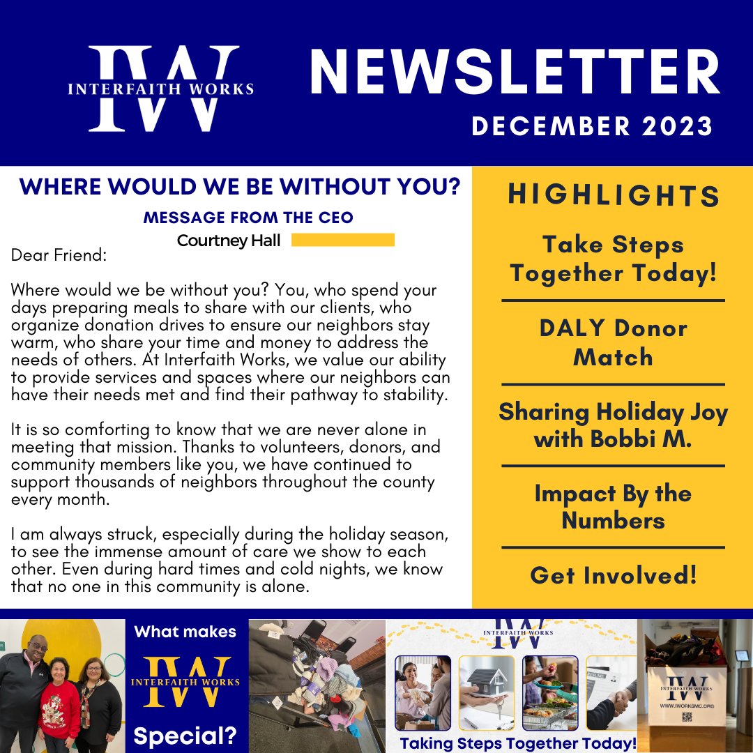 Want to keep up with IW? Read our December newsletter to experience the impact of our programs, thanks to your kindness and generosity. Read here: ow.ly/cii350QkG8M