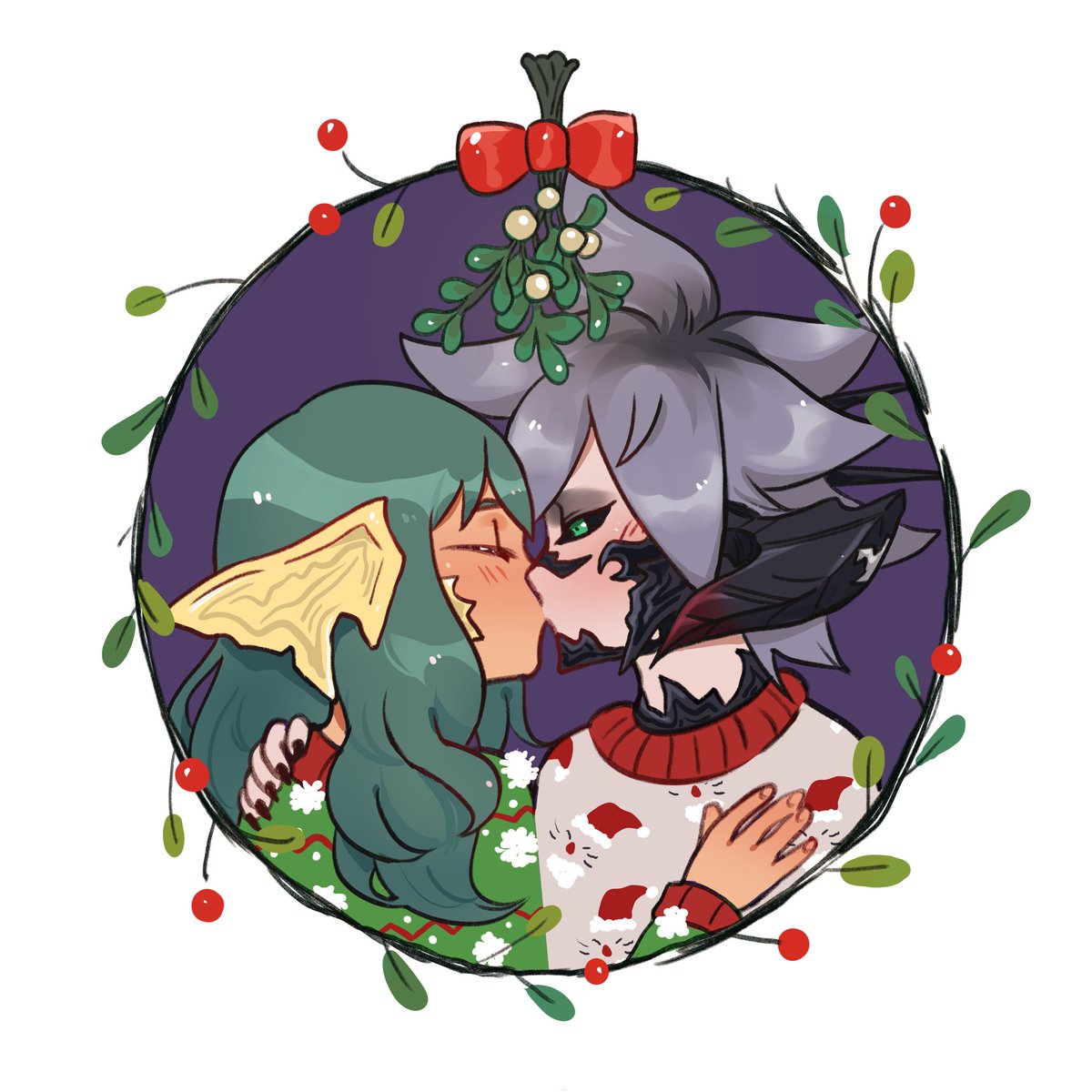 Xmas Sidrika by the wonderful @lapineknight!!! I'm SO happy, I can't stop staring, they did such an amazing job!! I am holding Sid and Eirika in my hands forever!!!