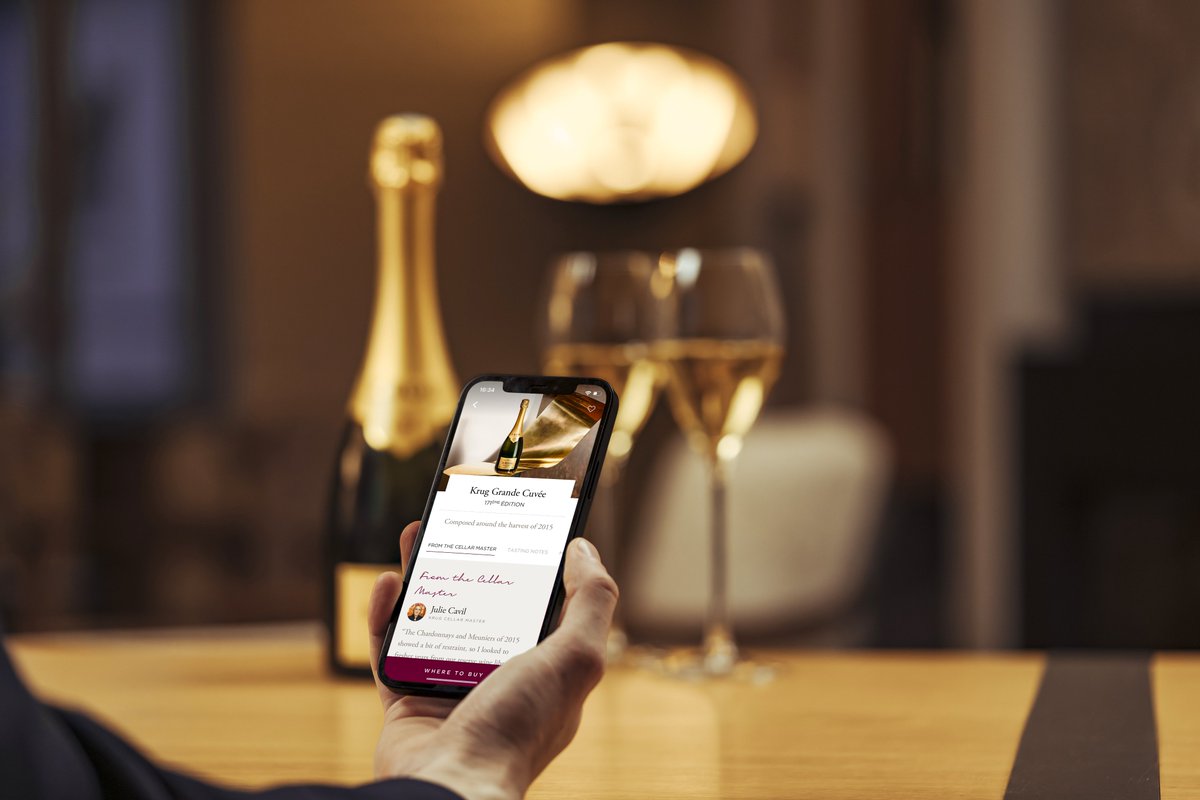Take your Krug Champagne experience further with our all-new app, now available for iOS and Android. Scan your bottle of Krug to discover the story of its creation, tasting notes, music pairings and more: app.krug.com #KrugID #KrugLovers #KrugChampagne