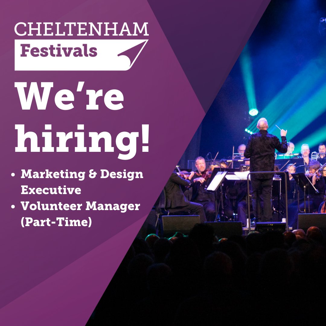 📢 We're hiring! Join the Cheltenham Festivals team as we gear up for a year of exciting Festivals. Follow this link to discover more: cheltenhamfestivals.com/jobs #CheltenhamFestivals #JoinTheTeam