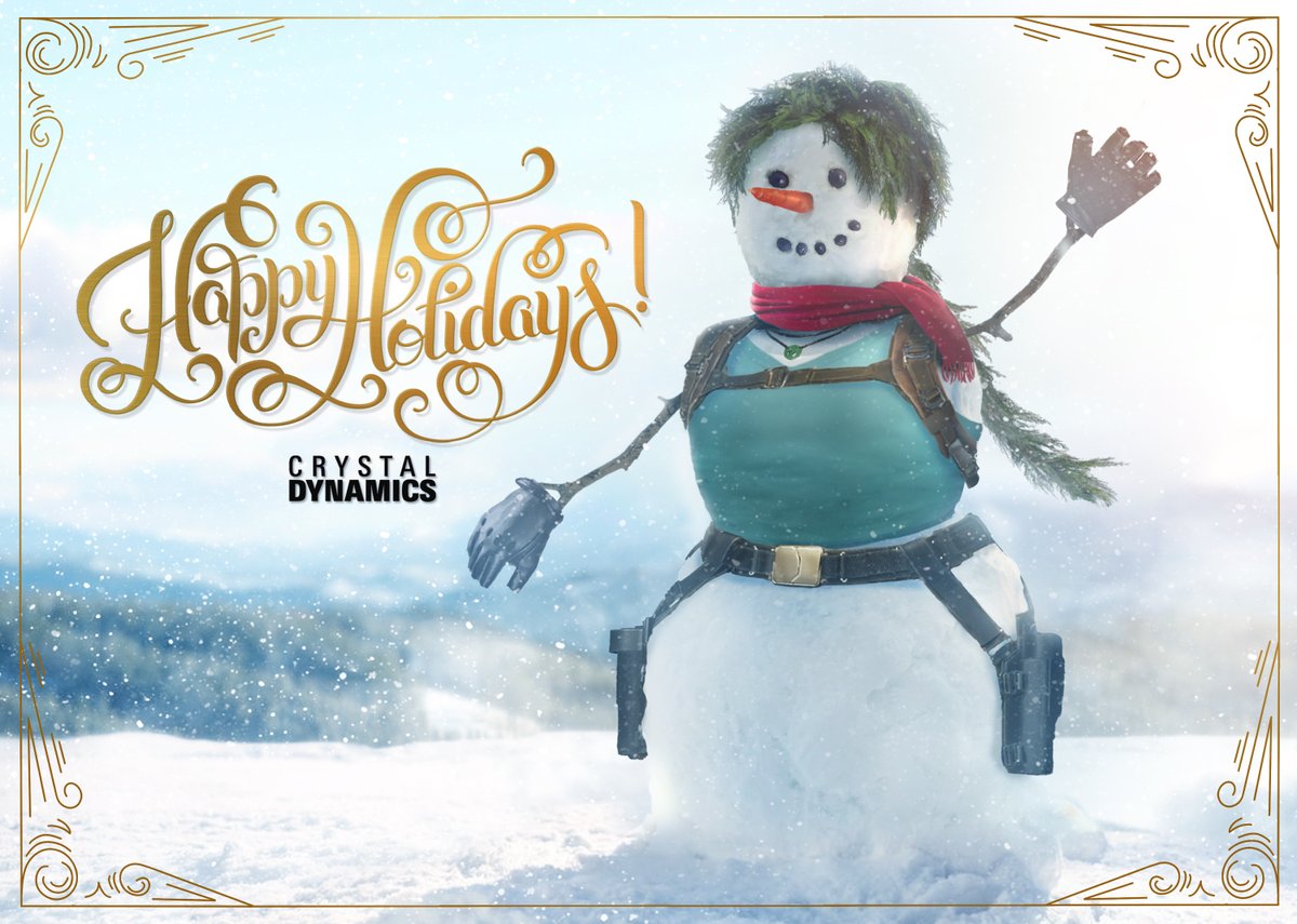 Happy Holidays from the Crystal Dynamics team! ❄ Sending warm holiday wishes to you and yours, and looking forward to more adventures in 2024! ⛄