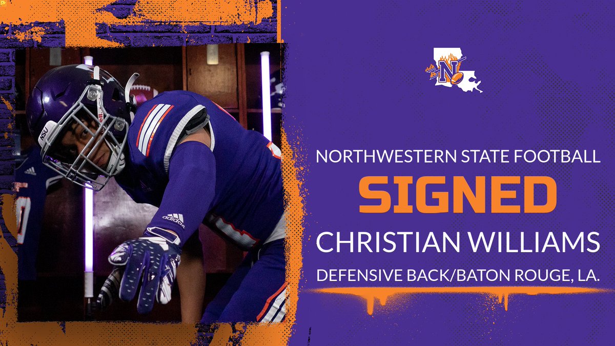 NSU Football (@nsudemonsfb) on Twitter photo Welcome to Demonland, <a href="/cwill13_savage/">Christian Williams</a>!
✍️ Christian Williams
📍 Baton Rouge, La.
🏫 Sam Houston
#NSD24 x #ForkEm Welcome to Demonland, <a href="/cwill13_savage/">Christian Williams</a>!
✍️ Christian Williams
📍 Baton Rouge, La.
🏫 Sam Houston
#NSD24 x #ForkEm
