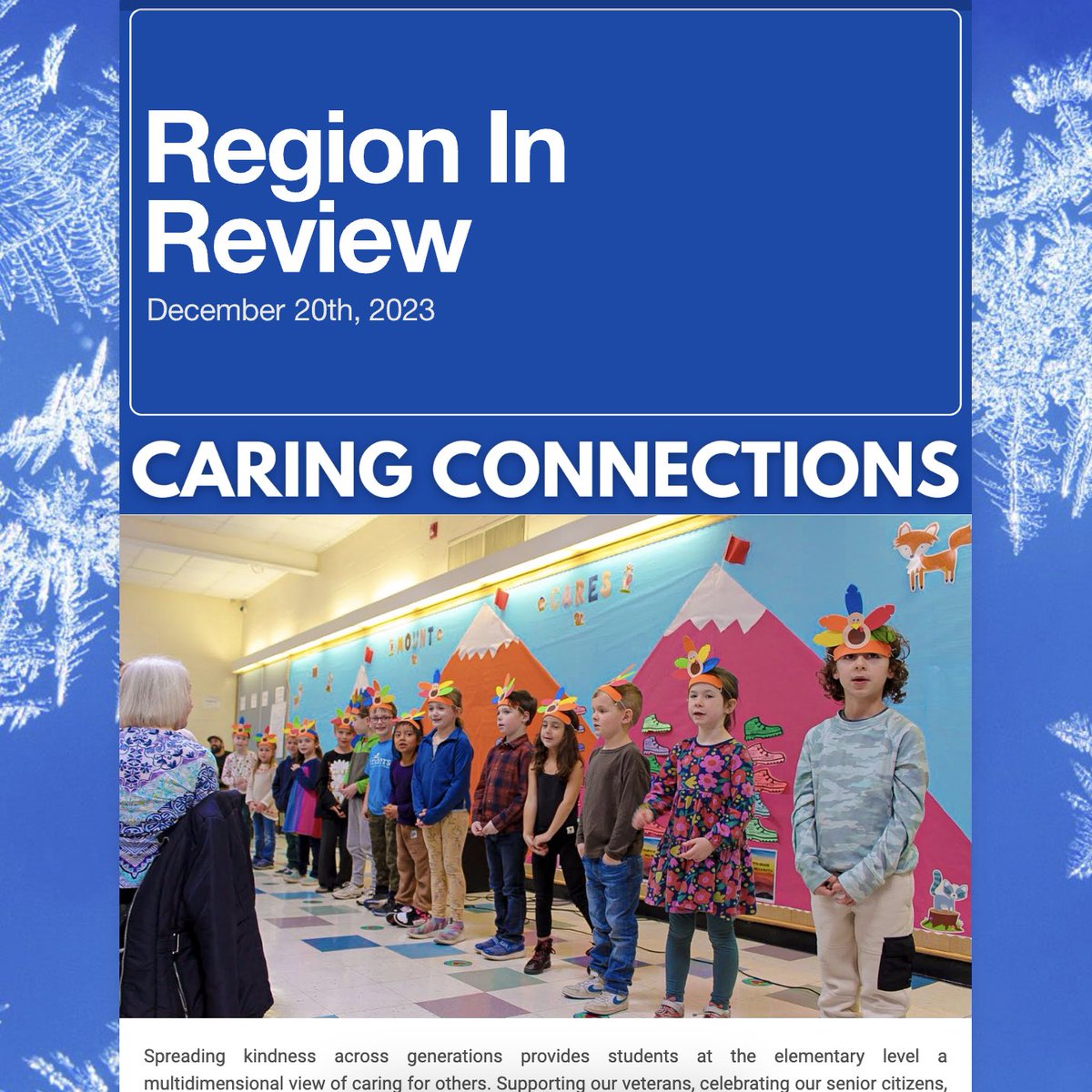 Take a look at our newest issue of the Region In Review! Click the link below to read the full newsletter:

smore.com/83ngd