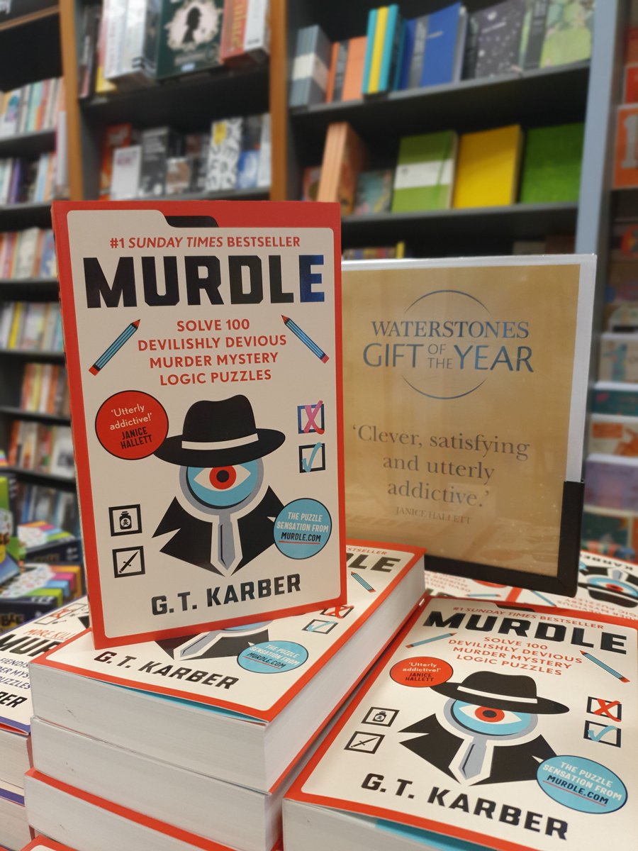 Need a gift idea? Our Gift Of The Year winner Murdel by G.T Karber is for anyone daring enough to solve 100 devilish devious murder mystery logic puzzles.