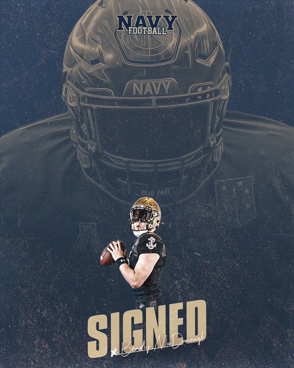 Officially signed! @NavyFB #RollGoats
