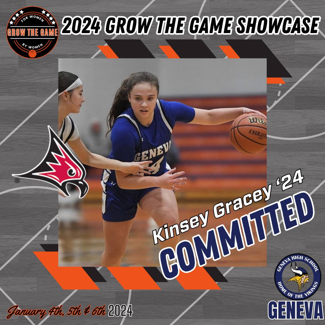 Next up, from Geneva High School, Class of 2024 Kinsey Gracey who will head to the University of Wisconsin River Falls. @UWRFWomensBball