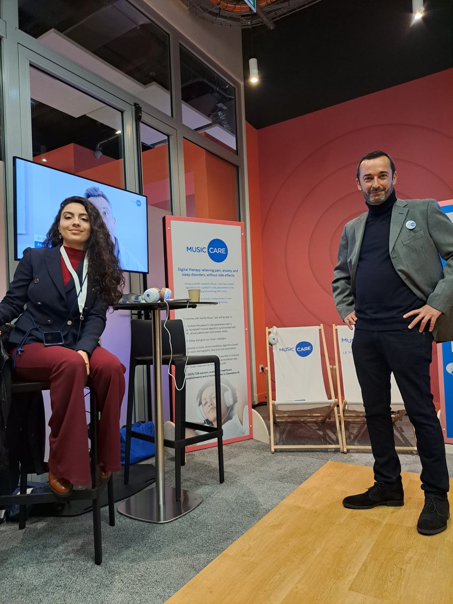 Organisé par Future4Care, nous avons eu l'opportunité de dialoguer avec des intervenants exceptionnels lors du GenAI4Care Festival🚀

Un grand Merci toute l'équipe de Future4Care et ses fondateurs !

#GenAI4Care #Future4Care #MusiqueEtSanté #InnovationSanté