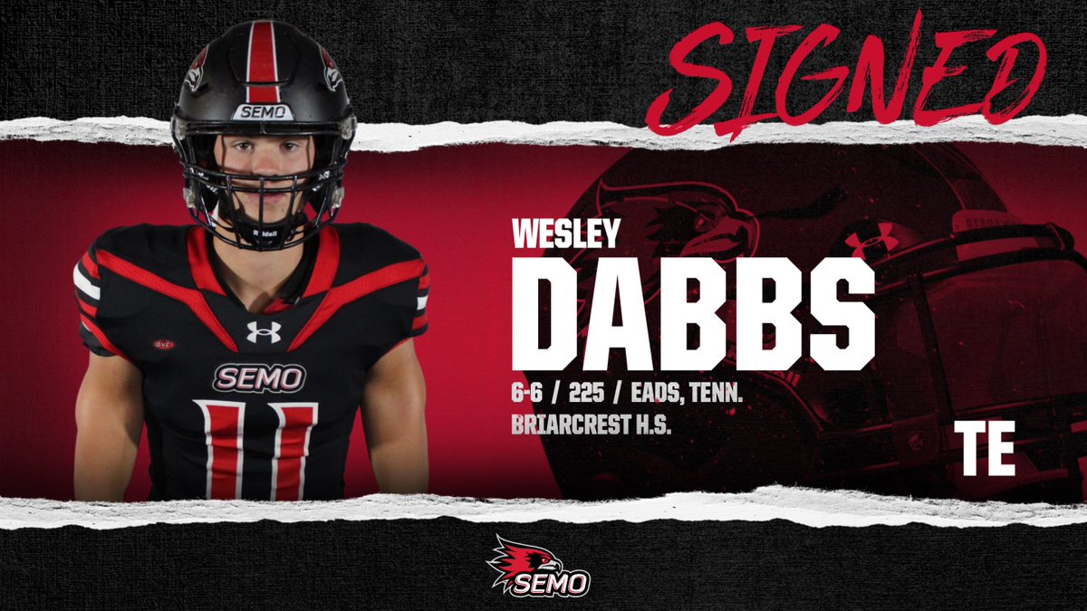 Welcome to Southeast Missouri tight end WESLEY DABBS! #feelinrowdy