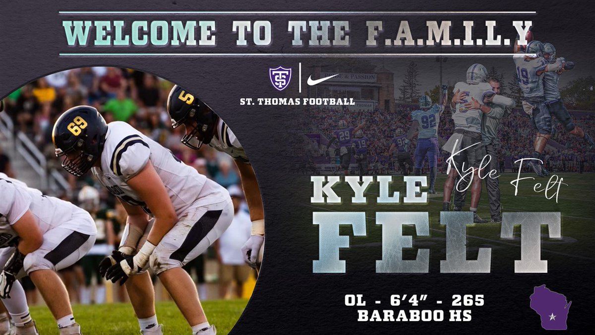 St. Thomas Football (@ust_football) on Twitter photo ✍️ 𝓢𝓲𝓰𝓷𝓮𝓭 ‼️
Welcome to <a href="/UofStThomasMN/">University of St. Thomas</a>
<a href="/kylefelt2/">Kyle Felt 2024</a>
<a href="/BarabooFootbal1/">Coach Turkington</a>
<a href="/OnwardBSD/">School District of Baraboo</a>
#Leg24y | #RollToms | #NSD24 🔗🔒✅ ✍️ 𝓢𝓲𝓰𝓷𝓮𝓭 ‼️
Welcome to <a href="/UofStThomasMN/">University of St. Thomas</a>
<a href="/kylefelt2/">Kyle Felt 2024</a>
<a href="/BarabooFootbal1/">Coach Turkington</a>
<a href="/OnwardBSD/">School District of Baraboo</a>
#Leg24y | #RollToms | #NSD24 🔗🔒✅