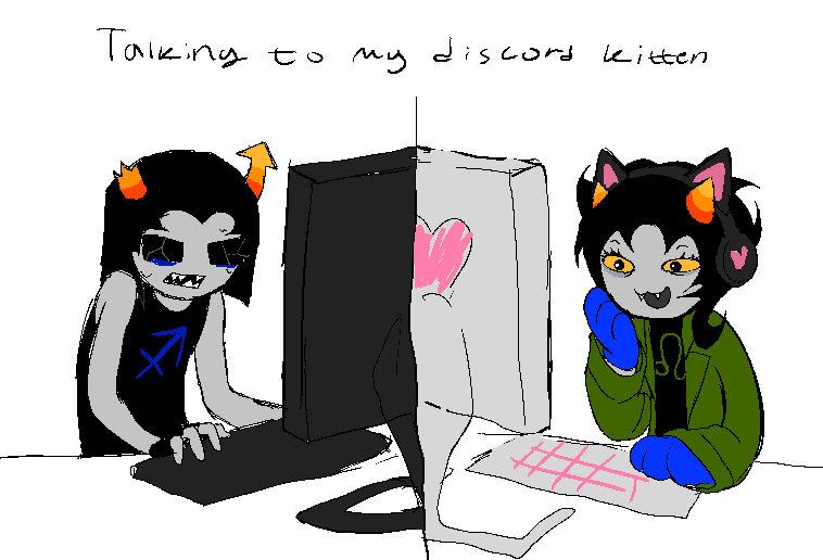 gloviiz's tweet photo. I'm not sorry to be honest 
I'm even proud of what I made
Ironically 
Or not 
#Homestuck #HOM3STUCK #nepeta #equius https://t.co/WCWQZhMnkO