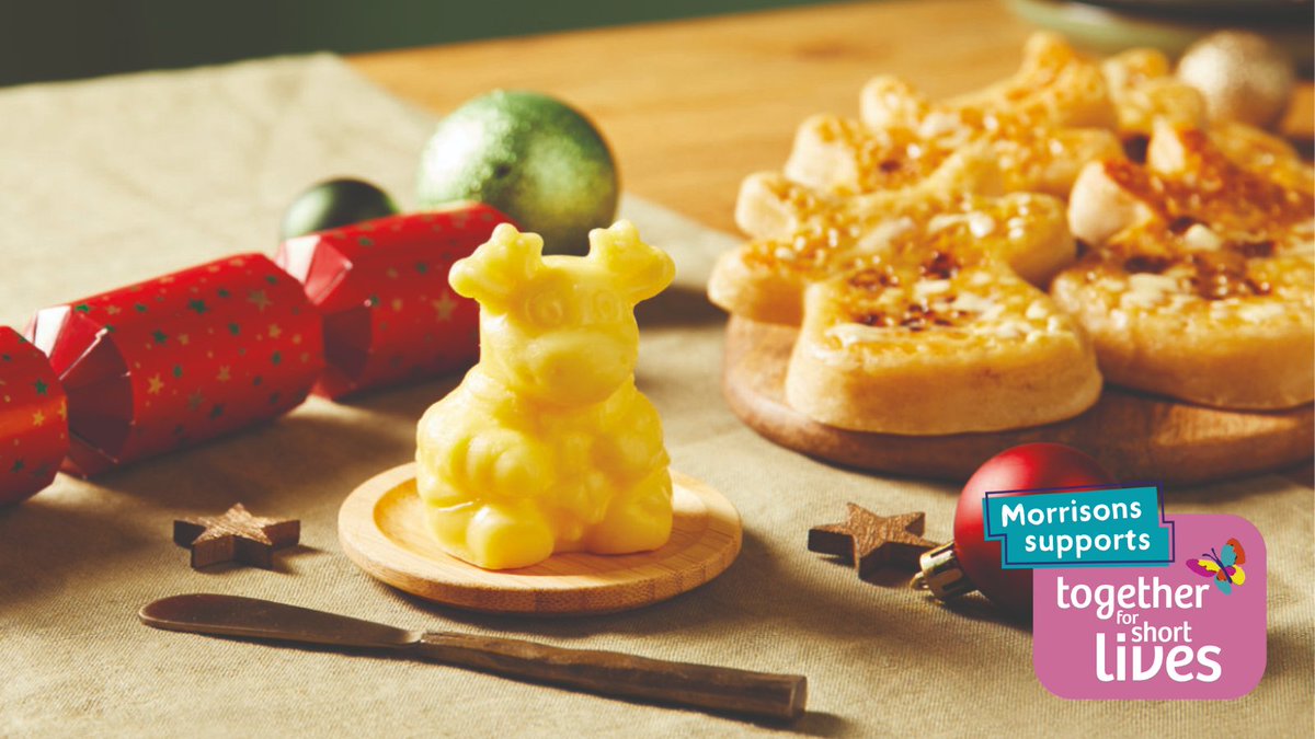 The Rudi the Reindeer crumpets and butter are a match made in heaven, and when you buy from the Rudi range, a percentage of the sale is donated to Together for Short Lives so that we can continue supporting seriously ill children and their families. Available in @Morrisons now!🦌