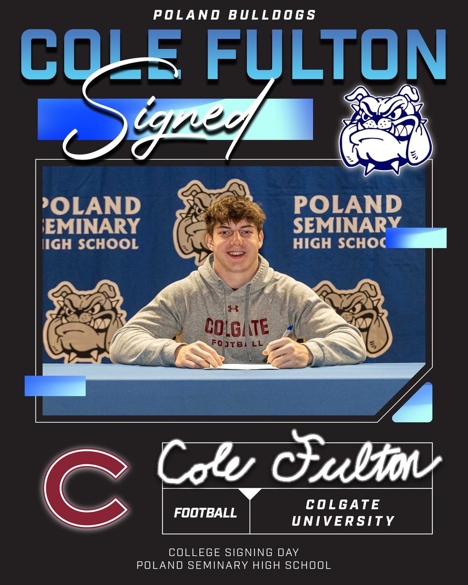 COLE FULTON - COLGATE UNIVERSITY - FOOTBALL 🔏🏈