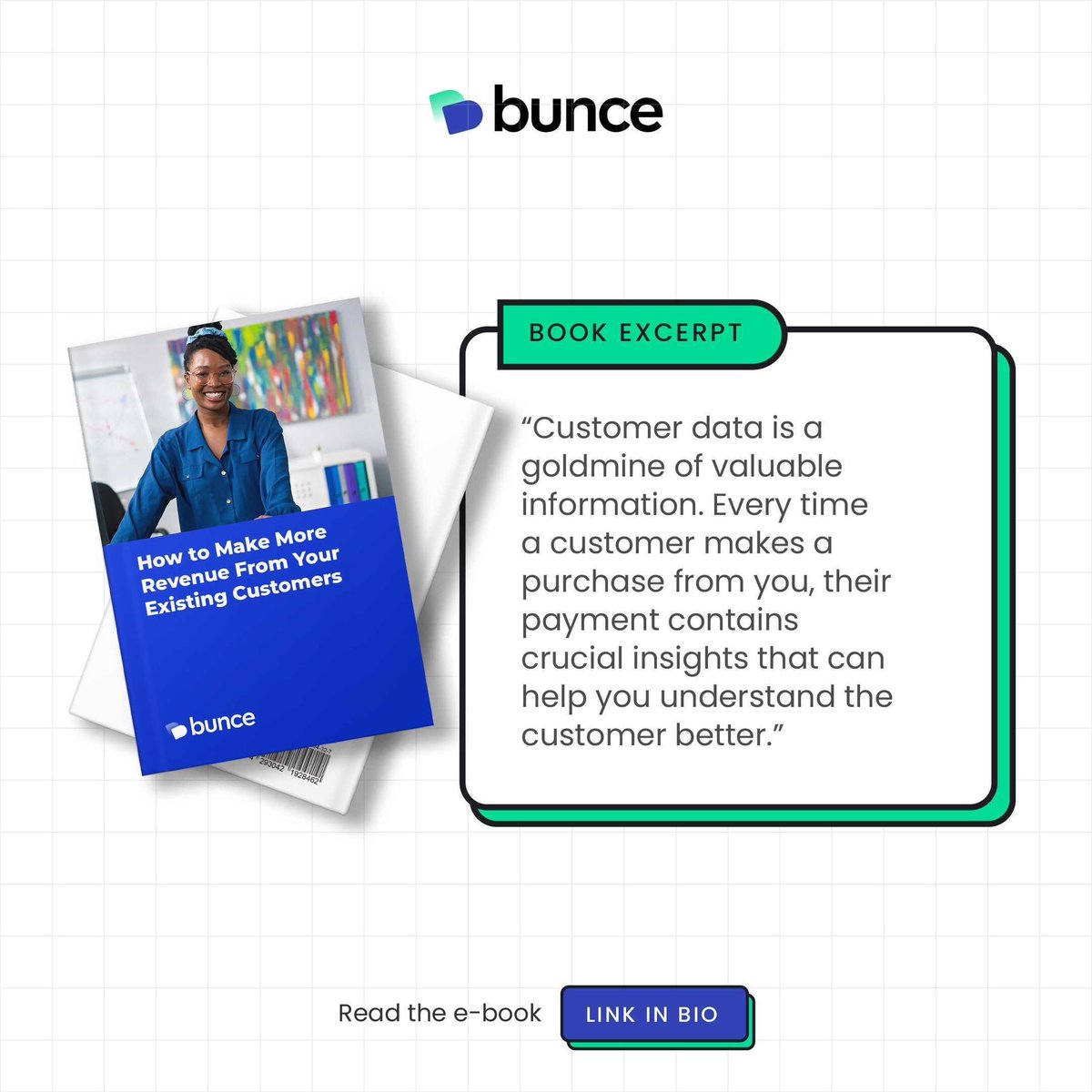 Hello Friends🙂

Our E-book is available for download. To get a copy for free, simply click the link below 👇🏽 

bunce.so/ebook/?utm_med…        

It takes less than 5 minutes.

 #revenuemanagement #customerdataplatform #customerdatamanagement