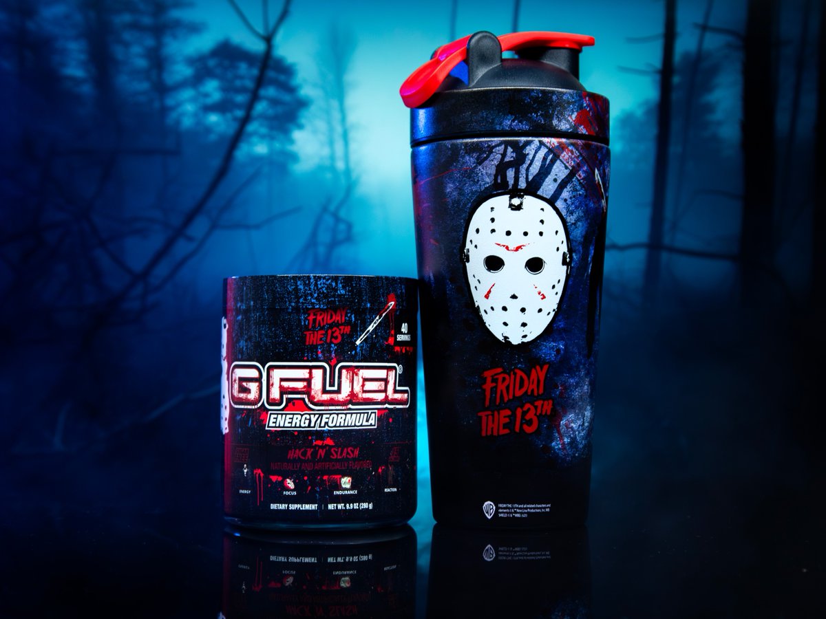 ❤️ 𝐑𝐓 + 𝐅𝐎𝐋𝐋𝐎𝐖 to win a KILLER #FridayThe13th x #GFUEL '𝐇𝐀𝐂𝐊 𝐍' 𝐒𝐋𝐀𝐒𝐇' Energy Tub! ❗ 2 winners picked tomorrow bc these bad boyz are now finally SHIPPING OUT! 🛒 𝐆𝐄𝐓 𝐘𝐎𝐔𝐑𝐒: GFUEL.ly/friday-the-13t…