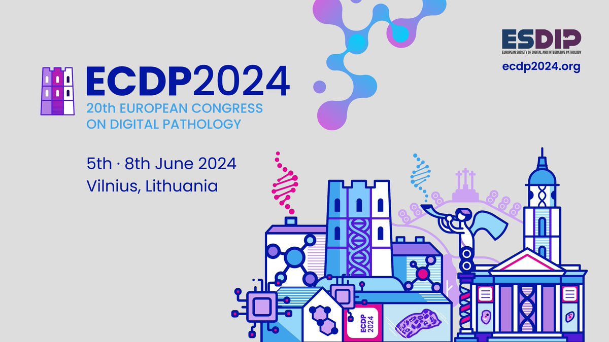 Registration Open: 20th European Congress On Digital Pathology #ECDP2024 Vilnius, Lithuania🇱🇹
Connect with experts, explore latest innovations & advance your knowledge in #DigitalPathology and #ComputationalPathology. 
Join us for an enriching experience: ecdp2024.org