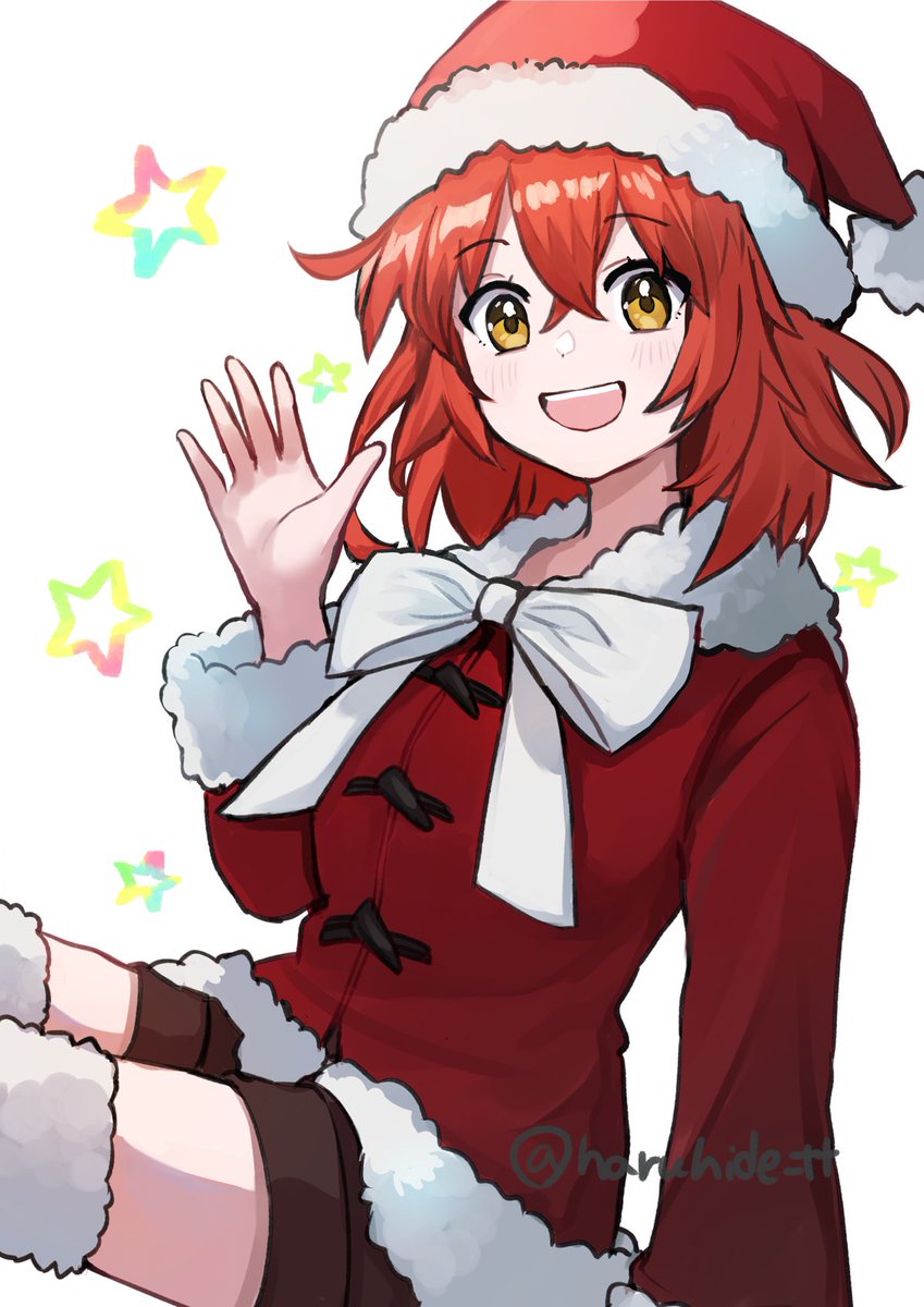 fujimaru ritsuka (female) 1girl santa hat solo hat santa costume official alternate costume fur trim  illustration images