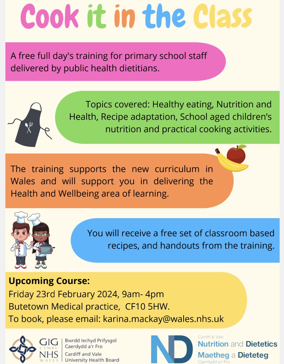 Marie Price (@marie_price1979) on Twitter photo Are you a primary school teacher or TA looking to include more cooking in the classroom? Book a place on the #CookItInTheClass full day’s training to learn more with our #FamiliesFirst team dietitian <a href="/cav_dietetics/">Cardiff and Vale Nutrition and Dietetics</a> <a href="/CdfHealthySch/">Cardiff Health Promoting Schools</a> <a href="/WG_Education/">Welsh Government Education</a> <a href="/CSC_Wellbeing/">CSC Wellbeing, Equity and Excellence</a> <a href="/EmLooker100/">Emma Holmes</a> Are you a primary school teacher or TA looking to include more cooking in the classroom? Book a place on the #CookItInTheClass full day’s training to learn more with our #FamiliesFirst team dietitian <a href="/cav_dietetics/">Cardiff and Vale Nutrition and Dietetics</a> <a href="/CdfHealthySch/">Cardiff Health Promoting Schools</a> <a href="/WG_Education/">Welsh Government Education</a> <a href="/CSC_Wellbeing/">CSC Wellbeing, Equity and Excellence</a> <a href="/EmLooker100/">Emma Holmes</a>