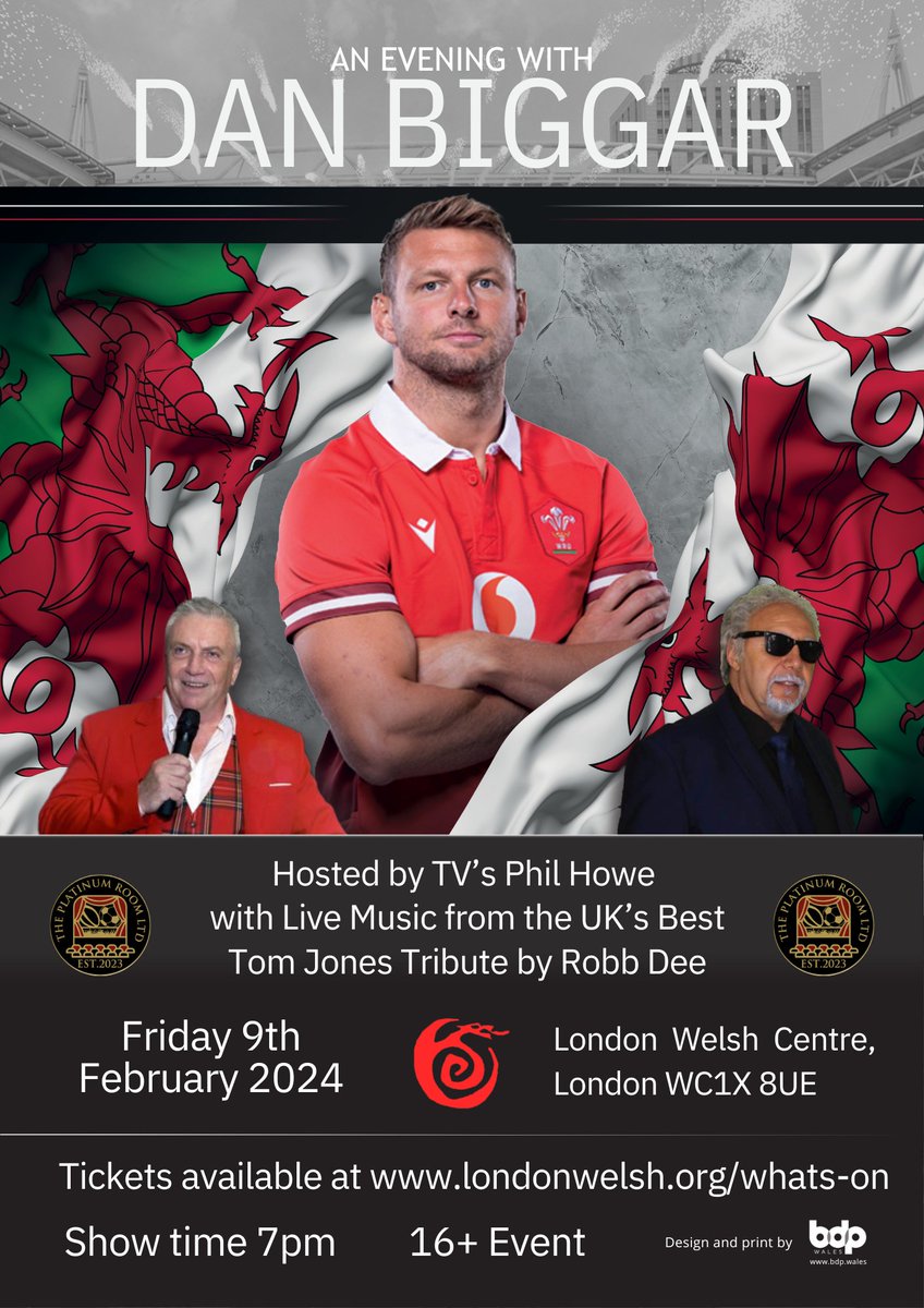 Anyone going to Twickenham? Or even better to The Welsh Centre? We have a great show on the night before here at @LondonWelshCCLL tickets on sale now londonwelsh.org/events/9th-feb…… @simonrug @AllWalesSport @LeeJarvis10 @WalesinLondon @platinumroomltd Nadolig Llawen 🎅🎄❄️