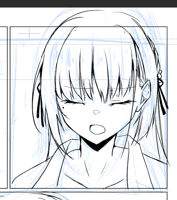 ここ完全に風呂上りに首タオルしてるナツメ 