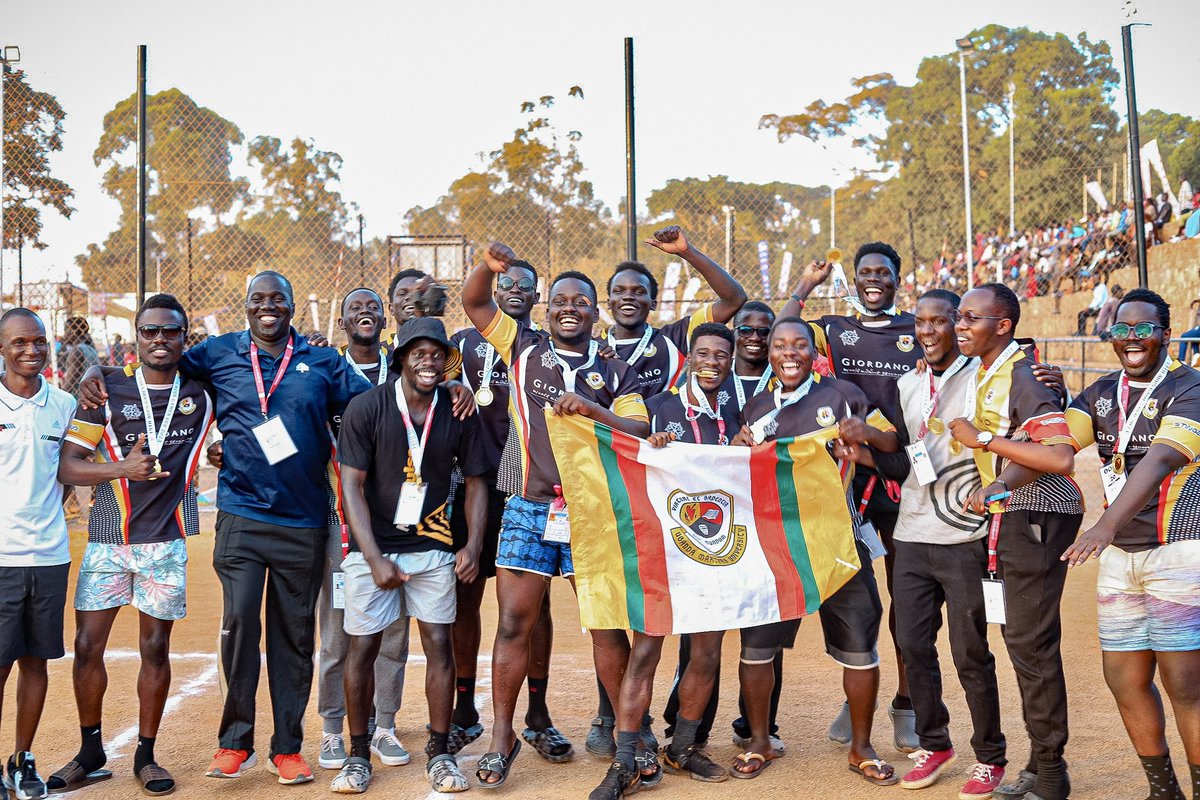 BEHOLD YOUR CHAMPIONS 💃🏾🎉

Congratulations on your well-deserved victory! 🎉🎊

Our Rugby powerhouse—@UmuMartyrsRfc are the 2023 #AUUS National University games champions with a swift clean sheet— with no defeat. 

#UgandaUniSports 
#AUUSGames23 
#AUUSGamesAtUCU