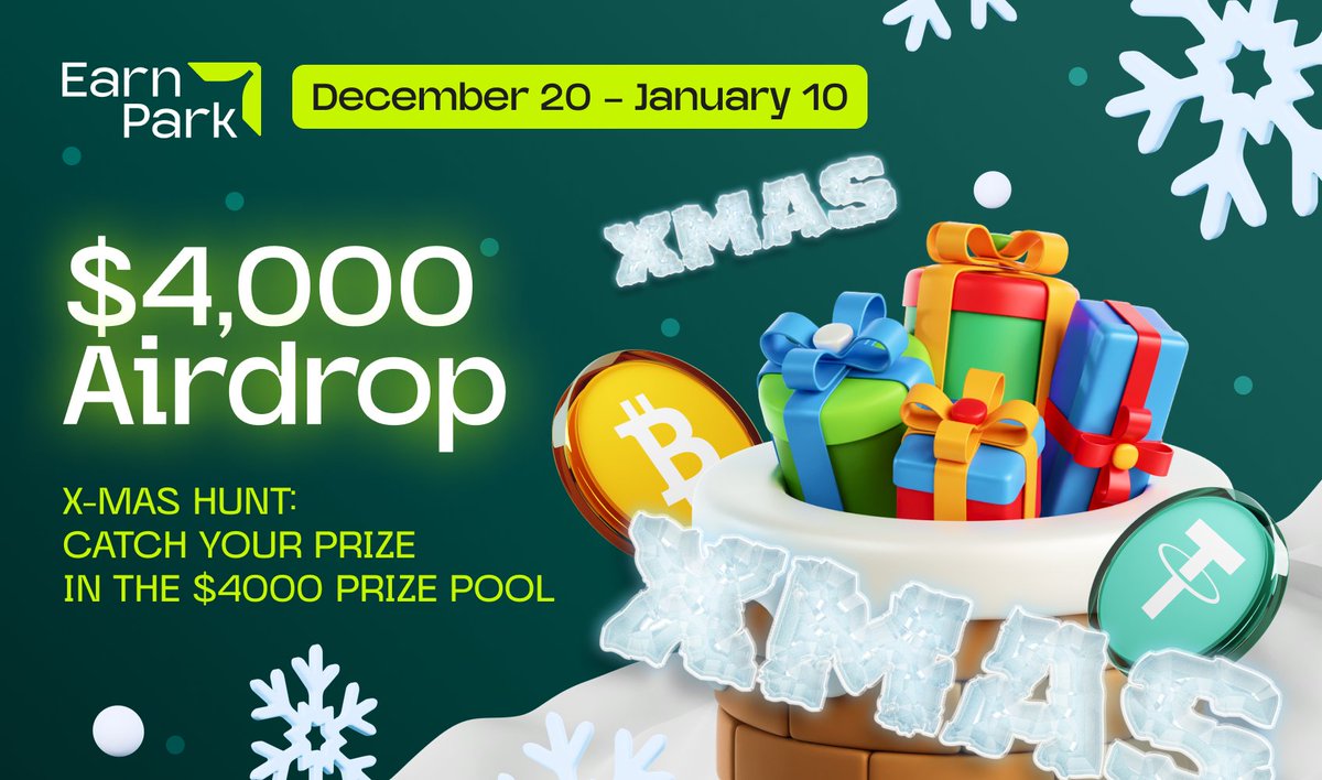 Follow our:
✅ Instagram: instagram.com/_earnpark_/, 

✅TikTok: tiktok.com/@earnpark,

✅YouTube: youtube.com/@EarnPark?feat…
to dive into the hunt! 🚀

Promo terms: earnpark.com/en/posts/earnp…

#AirdropCrypto #Giveaway