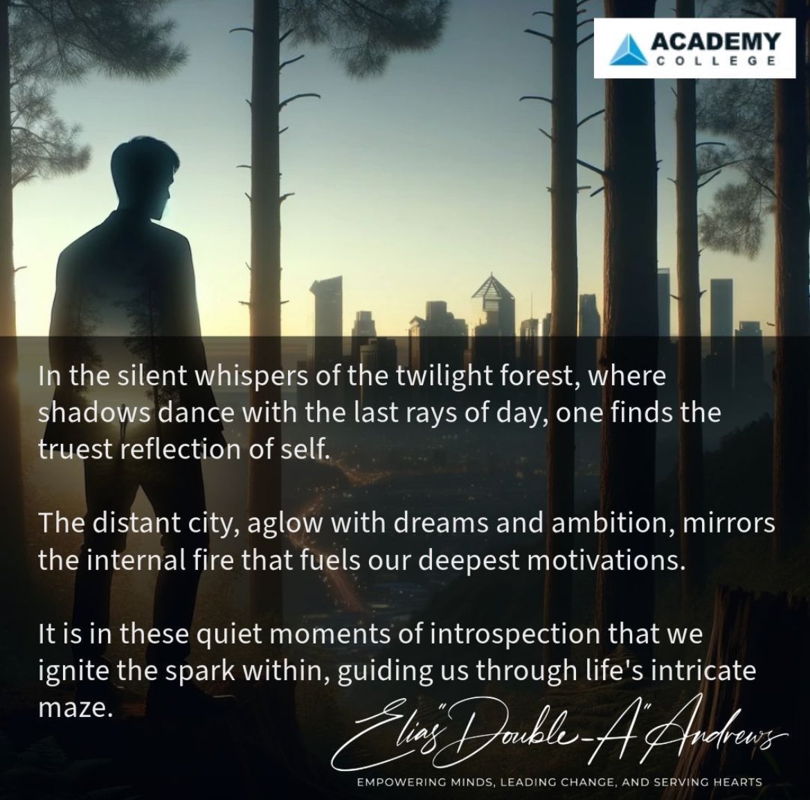 AviationAndrews's tweet image. Between twilight forest whispers and city lights, we find our deepest drive.

 #Motivation #SelfDiscovery #TwilightReflections