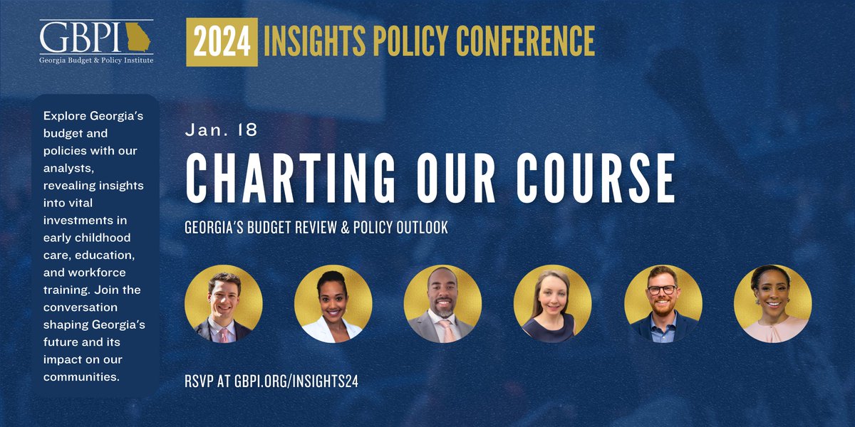 Our annual Insights Policy Conference is all about looking at the GA state budget, investigating what our state spends our money on, and imagining how they can support Georgians with the budget. Sign up before Jan. 1 to for $25 off your ticket price.   gbpi.org/insights24