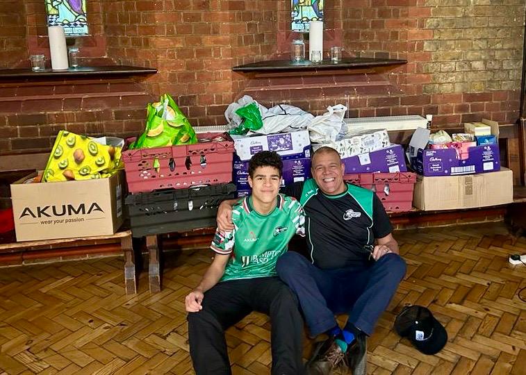 Thank you so much to @IronsidesRugAll. This wonderful local rugby club has helped us so much over the year, with regular collections. And today they dropped off a huge amount of food! This will really help us at our busiest time of year.