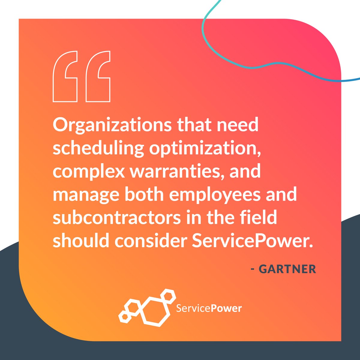 ServicePowerPlc's tweet image. Stop scheduling like it’s 2010! ❌ Choose an enterprise-grade optimization that incorporates 100s of factors to create the most efficient schedule for your organization proactively. ✅
Discover why Gartner recommends ServicePower for #ScheduleOptimization ow.ly/X2Hk50Qj1l2