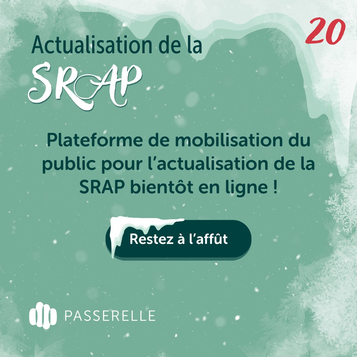 📣 Une plateforme de mobilisation du public pour l’actualisation de la #SPORSRAP des <a href="/IRSC_CIHR/">IRSC</a>  dès janvier 2024 ! 🌟
Une série d’activités de mobilisation devrait s’amorcer dès le début de 2024. Restez à l’affût ! 🔍📅