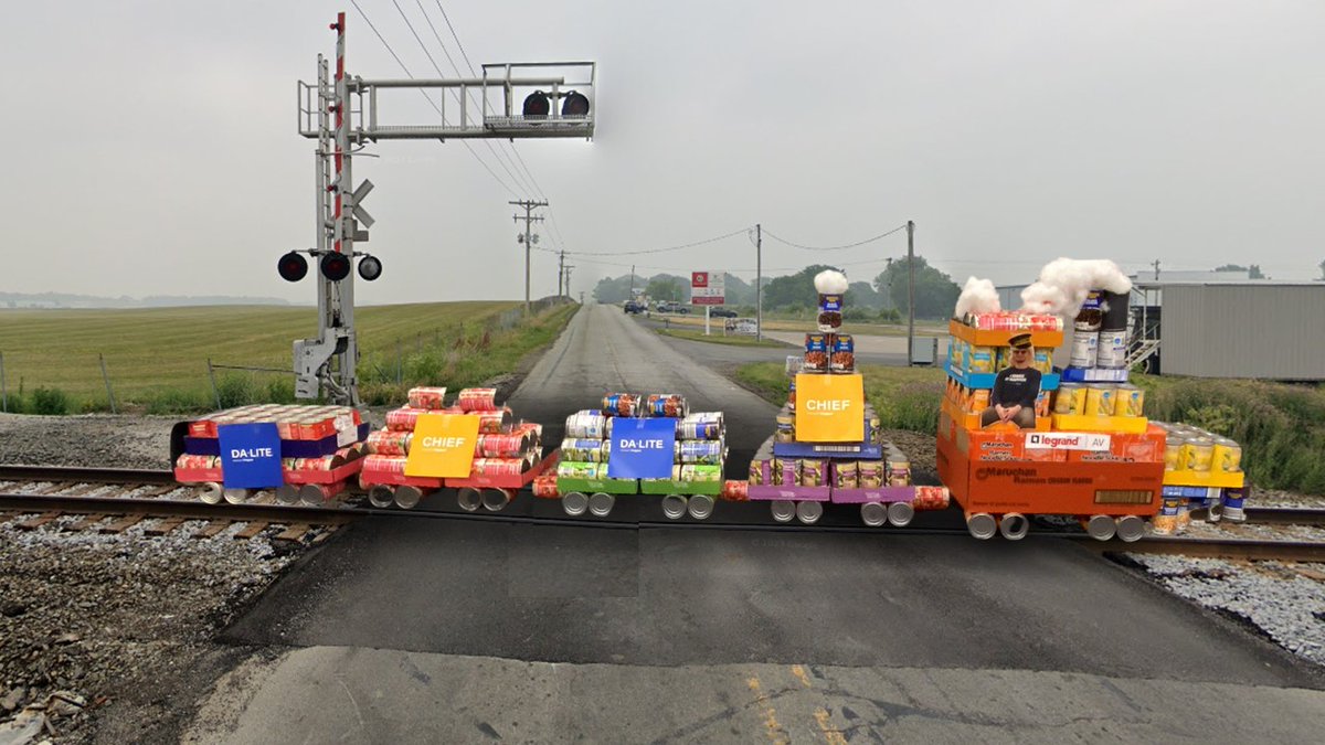 All aboard the “Chew-Chew Train!” We recently submitted our winning entry to Legrand | AV's Better Communities Food Sculpture Contest that supports our Annual Food and Fund Drive, collecting over 1,700 lbs of food for local food banks! 

legrand.us/about-us/csr/r…