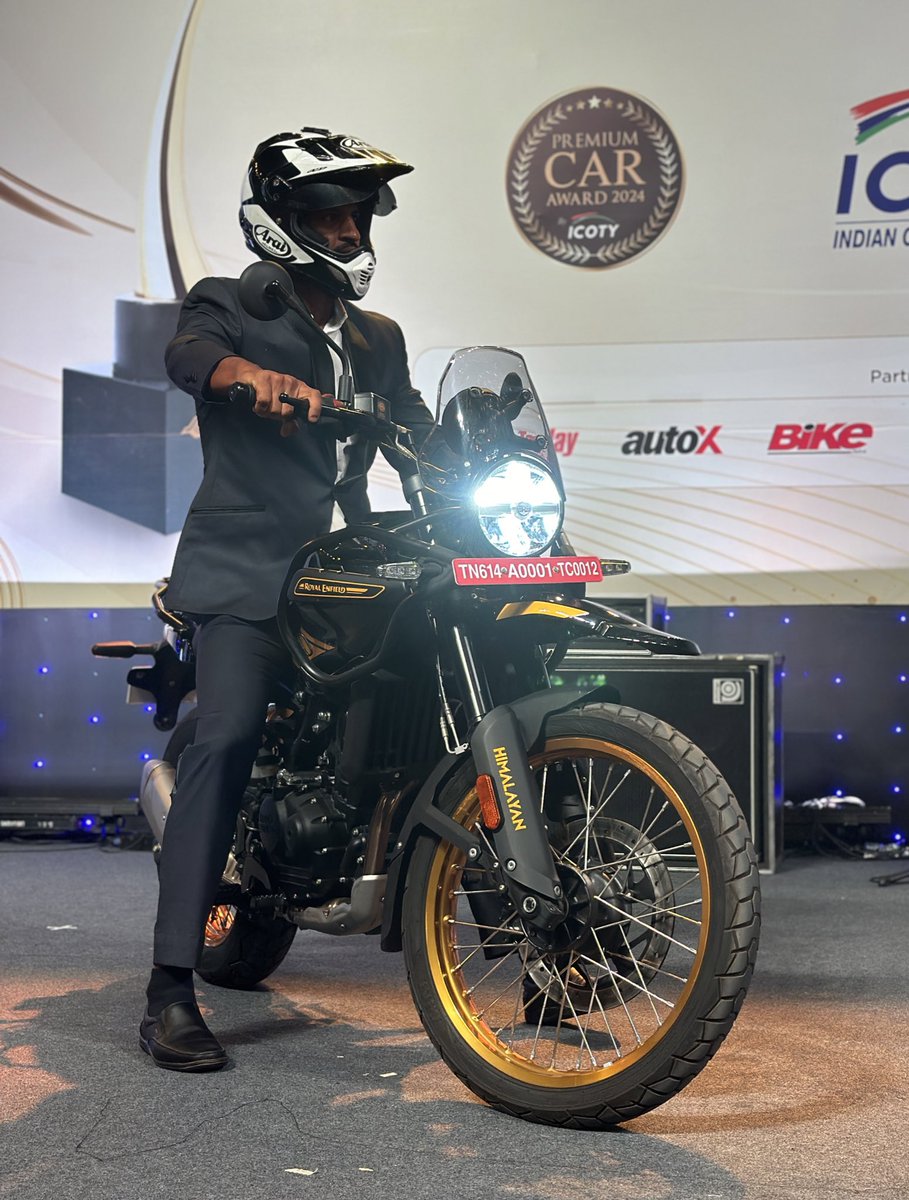 The Indian Motorcycle of the Year is the Royal Enfield Himalayan #IMOTY2024