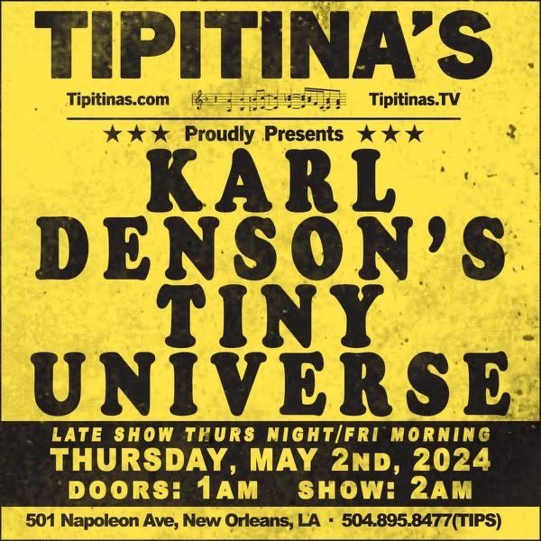 Join us May 2nd, 2024 at @tipitinas in New Orleans for a late night Stoney After Party!Tickets are available 12/21 at 10AM CT. Get presale access today using code “JF2024” — Link is available in bio. See you there! buff.ly/472GAjC