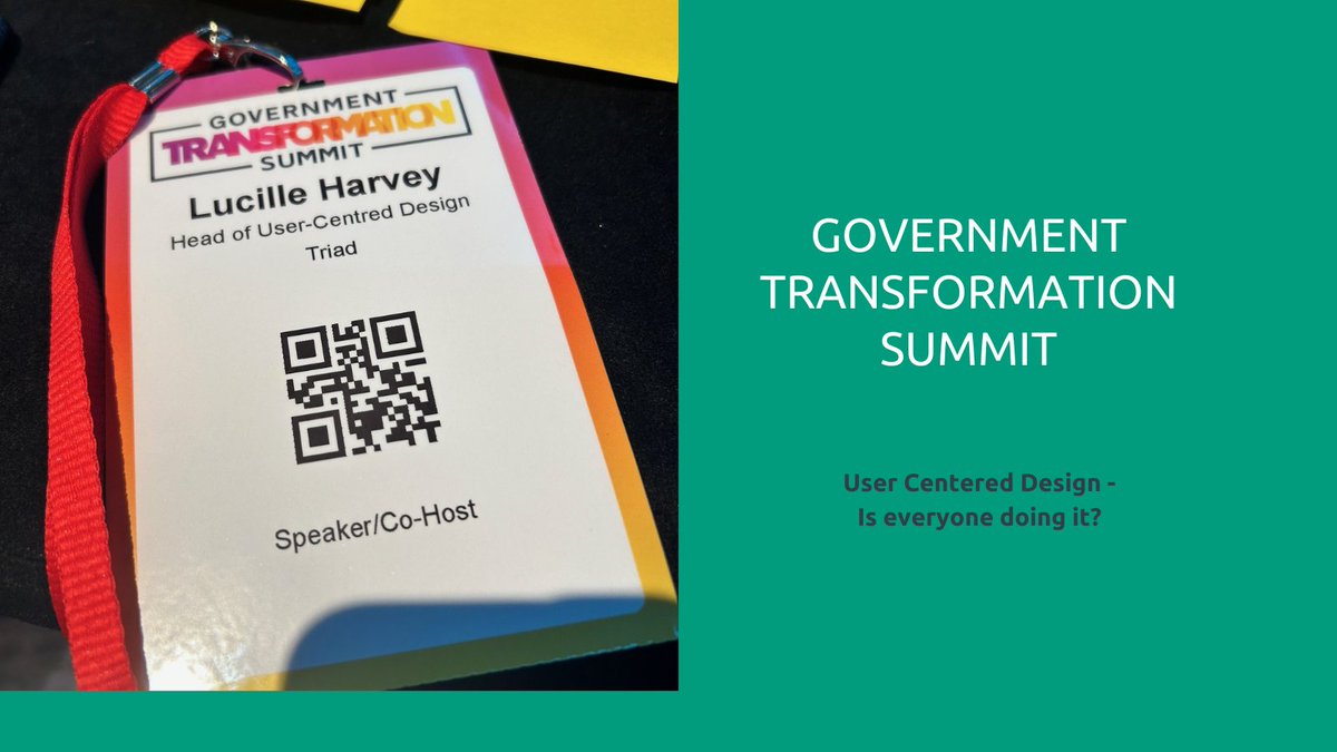TriadGroupPlc's tweet image. Everyone is talking about #usercentre design.   But are they doing it?   Find out what Triad duo Lucille Harvey and Jack Holland made of the #GovernmentTransformationSummit here: triad.co.uk/news/user-cent…
#usercentereddesign #GovernmentTransformationSummit #government
