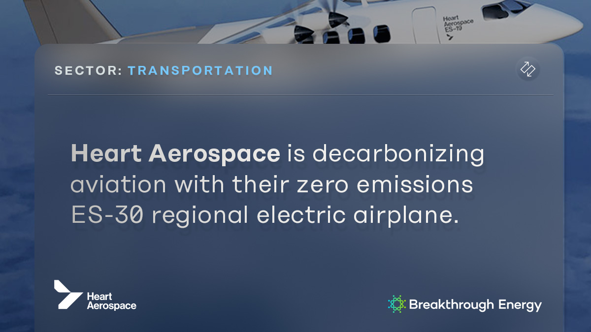 BEV portfolio company @heartaerospace is electrifying the aviation industry with the development of their next-generation, zero-emission airplanes for regional flights – and they recently attended #COP28 to showcase their work. Find out more: nt-z.ro/3TtNf3d